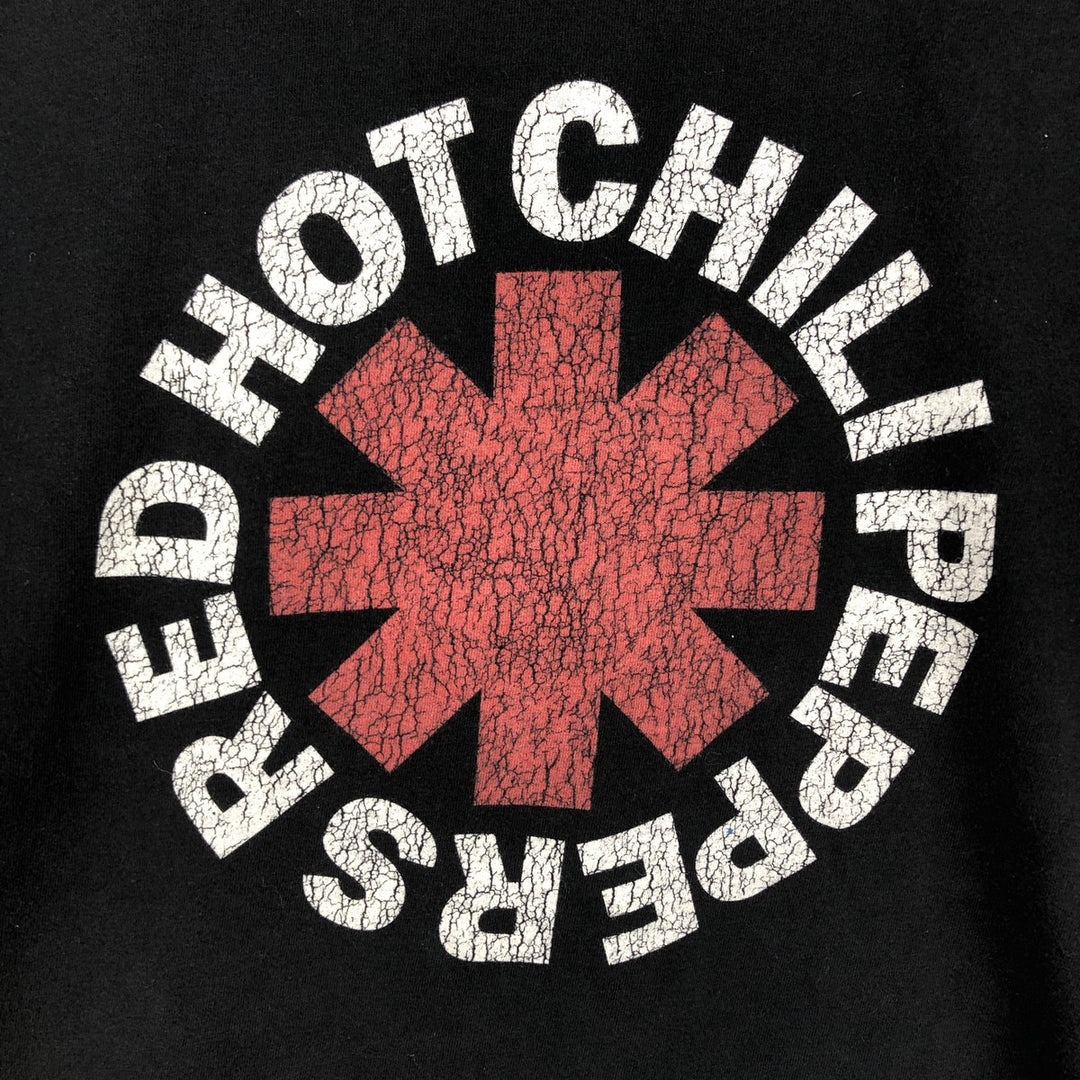 RED HOT CHILI PEPPERS Red Hot Chili Peppers Band T-shirt Band T Men's XL equivalent cotton black type Vintage Second Hand