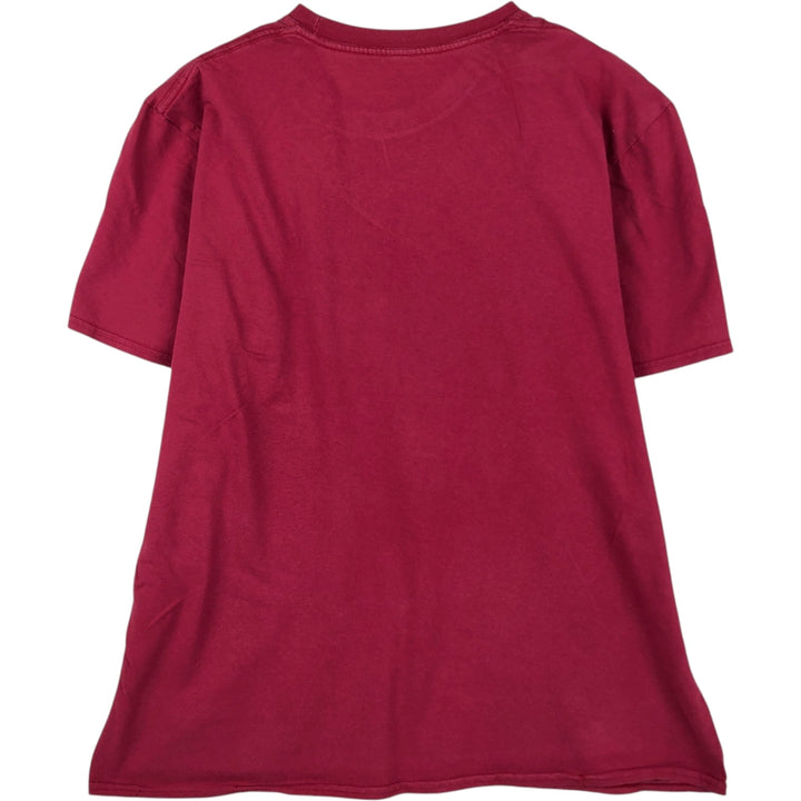 RED HOT CHILI PEPPERS Red Hot Chili Peppers Band T-shirt Band T Men's L size cotton red type Vintage Second Hand