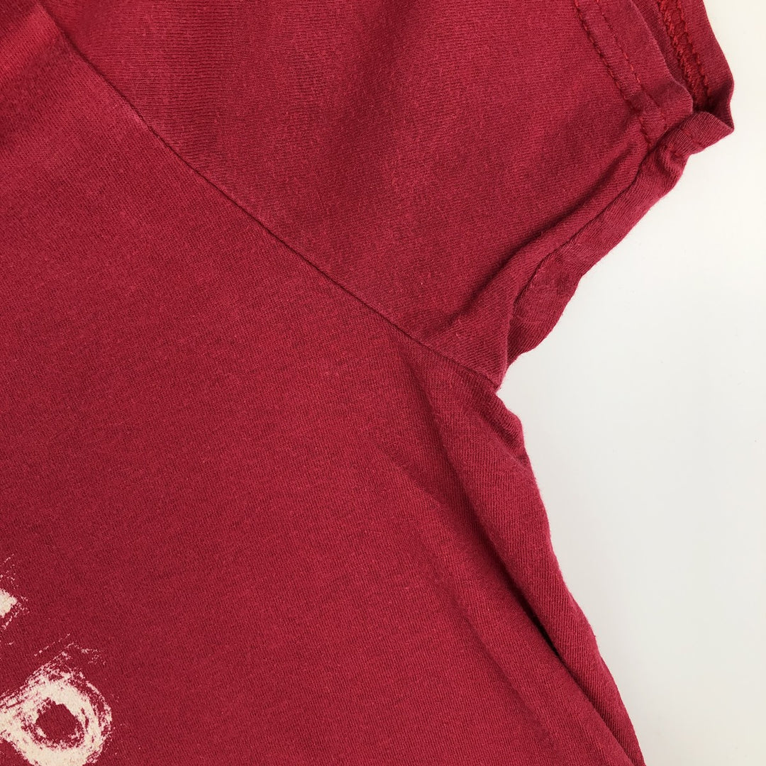 RED HOT CHILI PEPPERS Red Hot Chili Peppers Band T-shirt Band T Men's L size cotton red type Vintage Second Hand