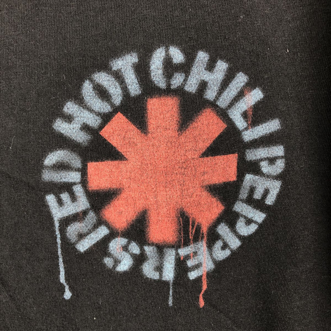 RED HOT CHILI PEPPERS Red Hot Chili Peppers Band T-shirt Band T Men's L size cotton black type Vintage Second Hand