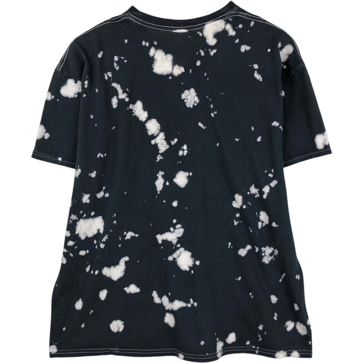 MISFITS Skull Pattern Bleached Band T-Shirt (Men's XL equivalent) cotton black type Vintage Second Hand