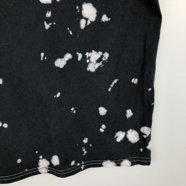 MISFITS Skull Pattern Bleached Band T-Shirt (Men's XL equivalent) cotton black type Vintage Second Hand