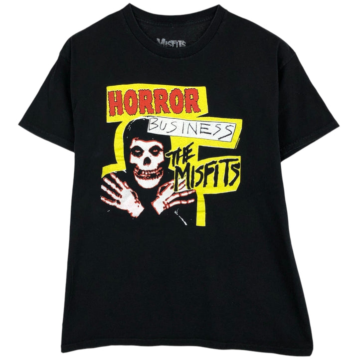 THE MISFITS Band T-shirt (Men's XL equivalent) cotton black type Vintage Second Hand