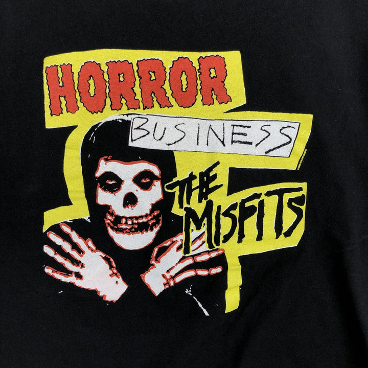 THE MISFITS Band T-shirt (Men's XL equivalent) cotton black type Vintage Second Hand