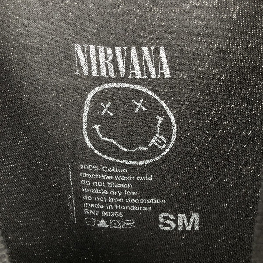 NIRVANA Nirvana Band T-shirt Band T Men's S size cotton black type Vintage Second Hand