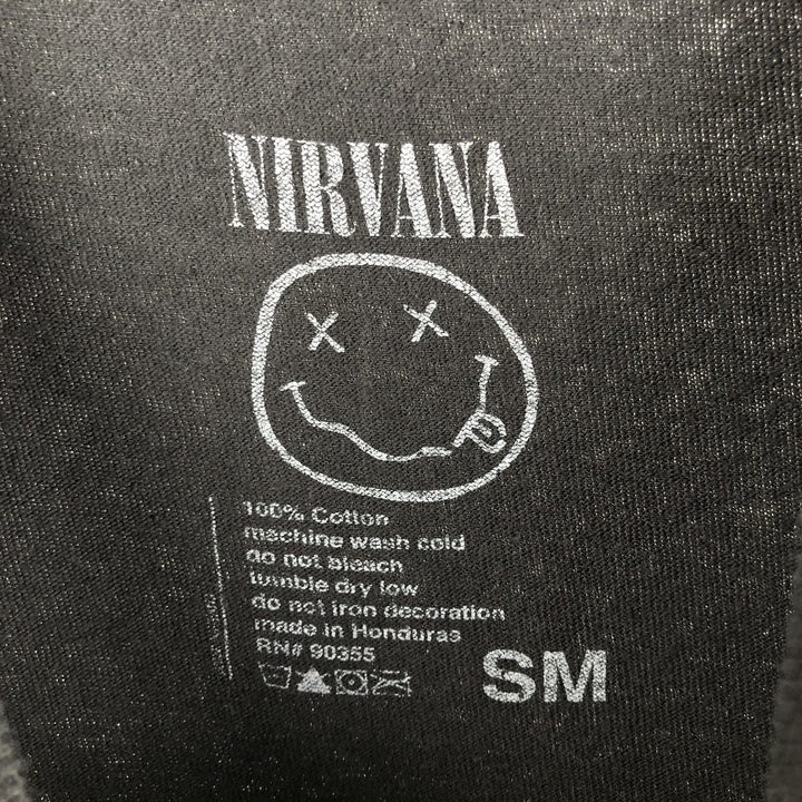 NIRVANA Nirvana Band T-shirt Band T Men's S size cotton black type Vintage Second Hand