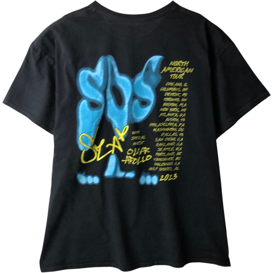 Gildan SZA Rap T-Shirt, Men's Size XL (approx.) cotton black type Vintage Second Hand