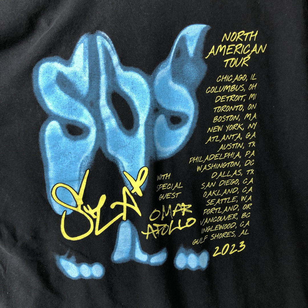 Gildan SZA Rap T-Shirt, Men's Size XL (approx.) cotton black type Vintage Second Hand