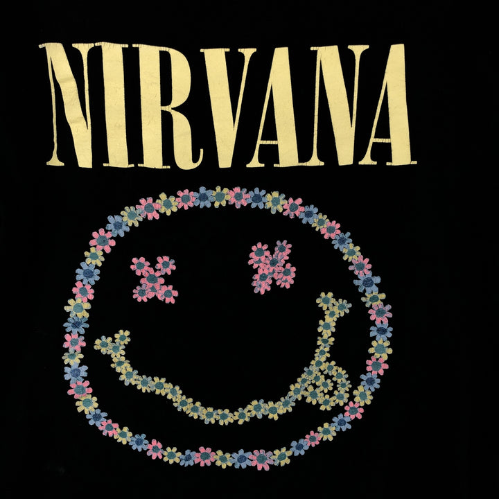 NIRVANA Nirvana Band T-shirt Band T Men's S size cotton black type Vintage Second Hand