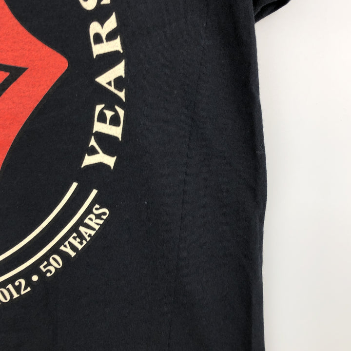 The Rolling Stones Band T-shirt, Men's XL cotton black type Vintage Second Hand