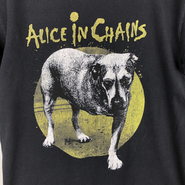 ALICE IN CHAINS (Alice in Chains) Dog Pattern Band T-Shirt, Men's XL Equivalent unclear black type Vintage Second Hand