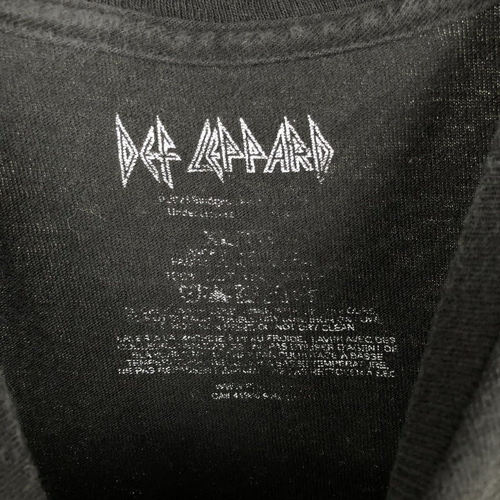 DEF LEPPARD Def Leppard Leopard Pattern Band T-shirt Band Tee Men's XL equivalent unclear black type Vintage Second Hand
