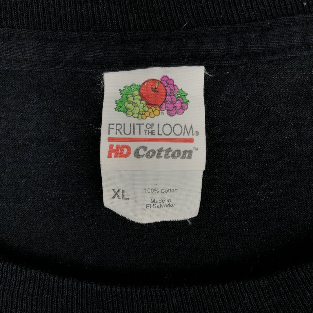 Fruit of the Loom HD Cotton AC cotton black type Vintage Second Hand