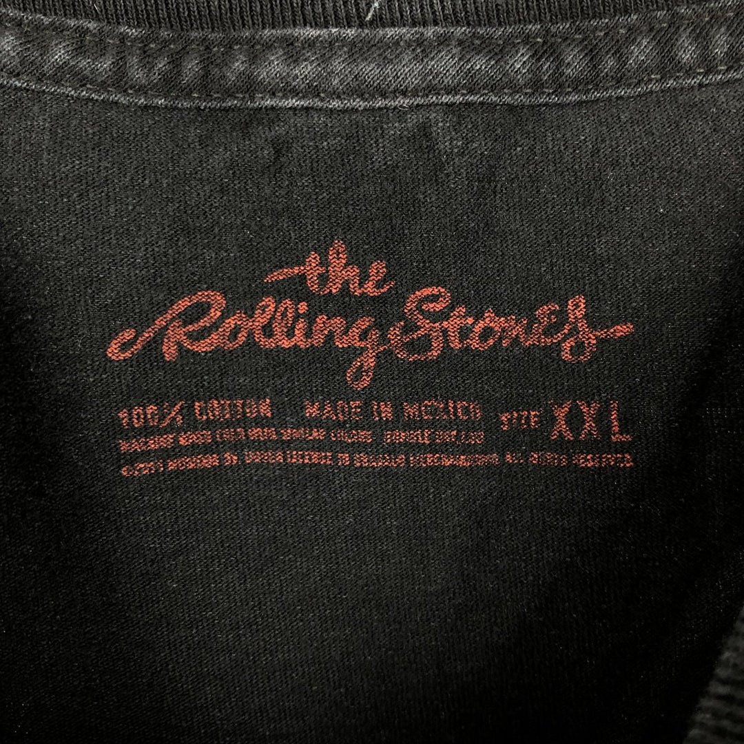 The Rolling Stones Band T-Shirt, Men's XXL cotton black type Vintage Second Hand