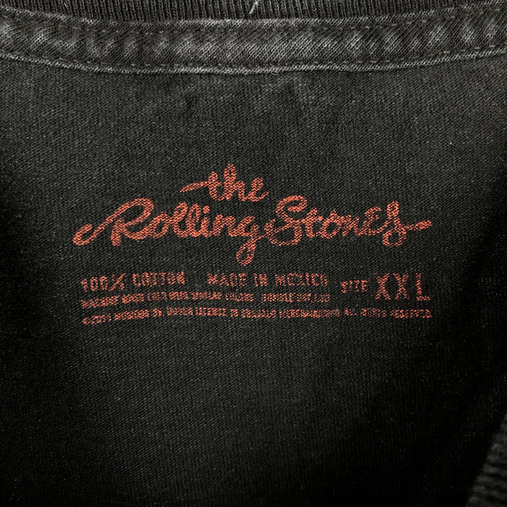 The Rolling Stones Band T-Shirt, Men's XXL cotton black type Vintage Second Hand