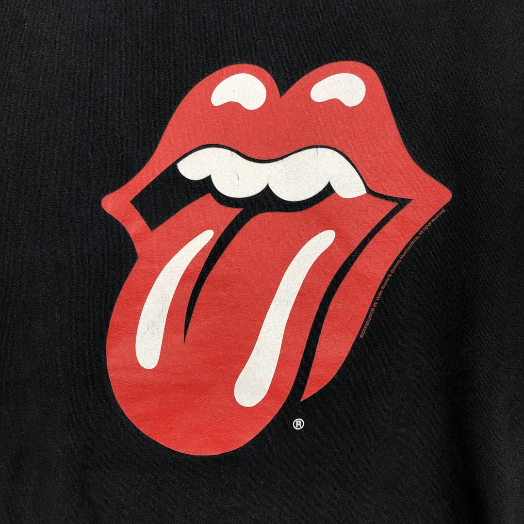 The Rolling Stones Band T-Shirt, Men's XXL cotton black type Vintage Second Hand
