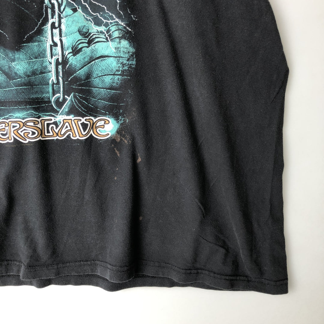 PACIFIC IRON MAIDEN Band T-shirt (Men's XXL equivalent) cotton black type Vintage Second Hand