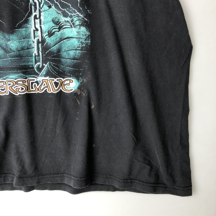 PACIFIC IRON MAIDEN Band T-shirt (Men's XXL equivalent) cotton black type Vintage Second Hand
