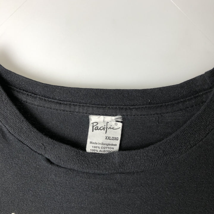 PACIFIC IRON MAIDEN Band T-shirt (Men's XXL equivalent) cotton black type Vintage Second Hand