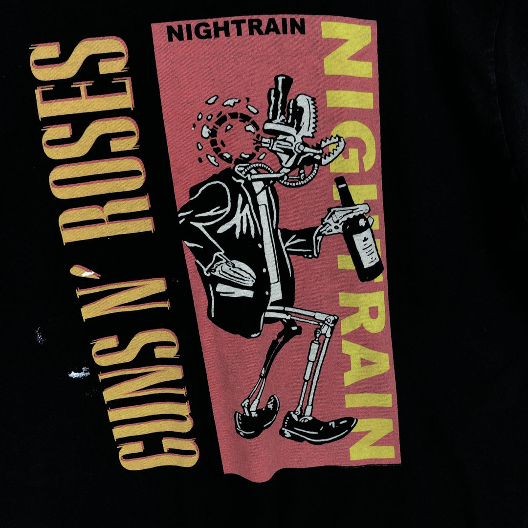 GUNS N' ROSES Guns N' Roses Band T-shirt Band T Men's L size cotton black type Vintage Second Hand