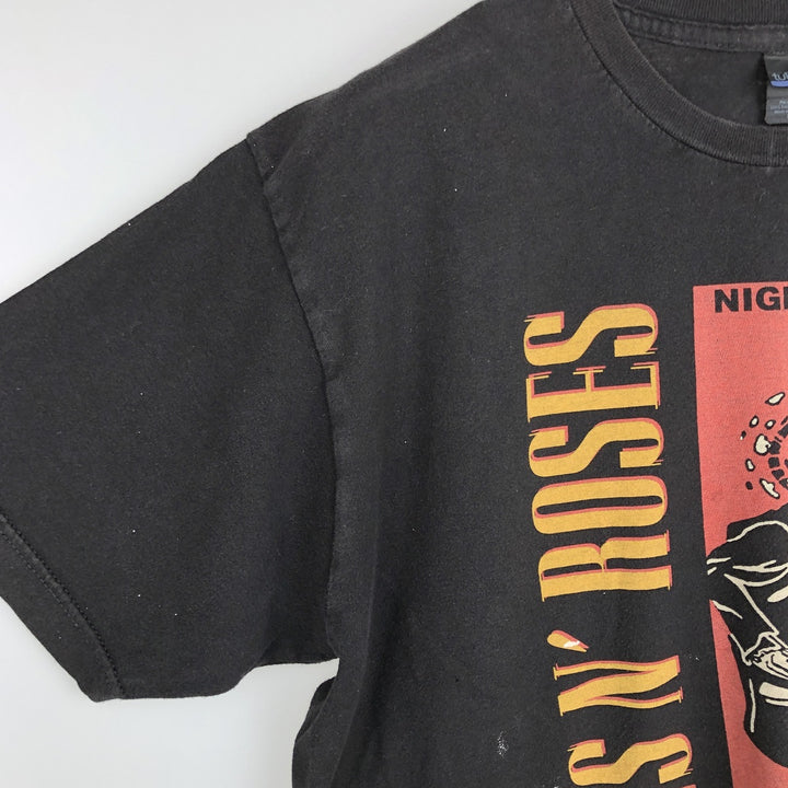 GUNS N' ROSES Guns N' Roses Band T-shirt Band T Men's L size cotton black type Vintage Second Hand