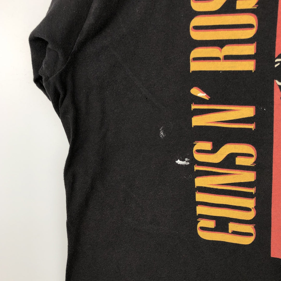 GUNS N' ROSES Guns N' Roses Band T-shirt Band T Men's L size cotton black type Vintage Second Hand
