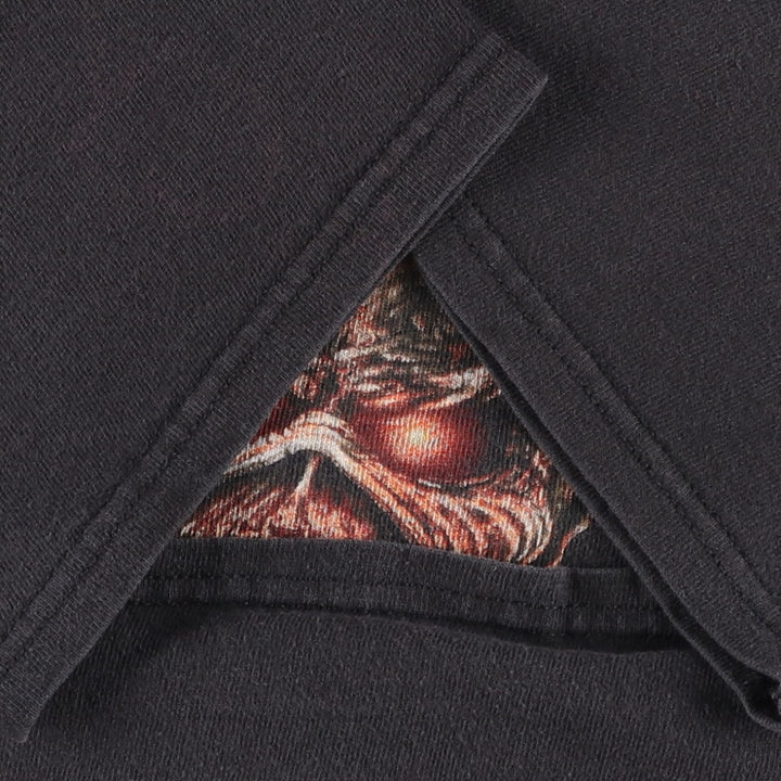 DELTA IRON MAIDEN Band T-shirt (Men's size S) unclear black type Vintage Second Hand