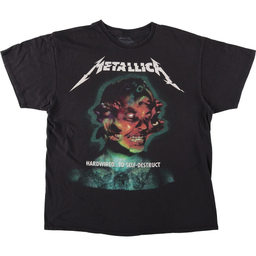 METALLICA Metallica Band T-shirt Band T Men's XL size cotton black type Vintage Second Hand
