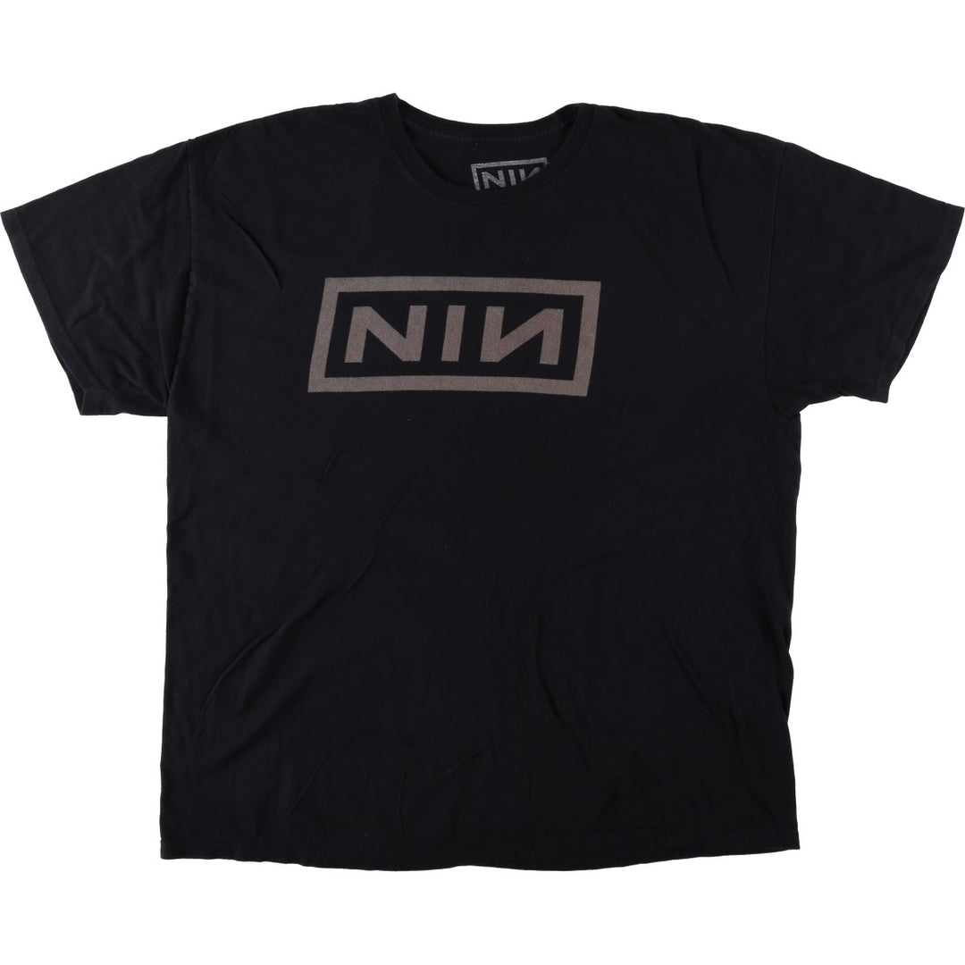 NINE INCHI NAILS Band T-shirt (Men's XL equivalent) cotton black type Vintage Second Hand