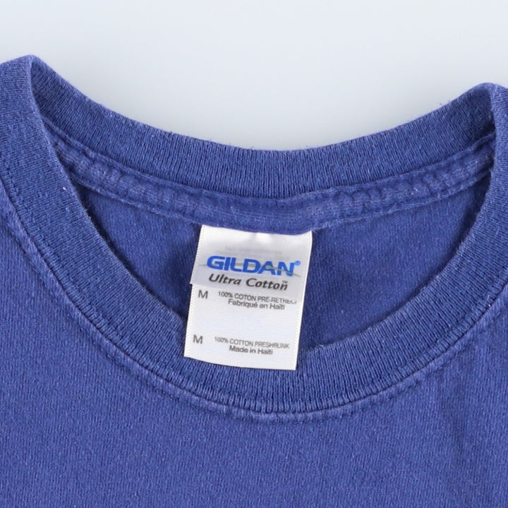 Gildan RUSH Band T-shirt, Men's M size cotton blue type Vintage Second Hand