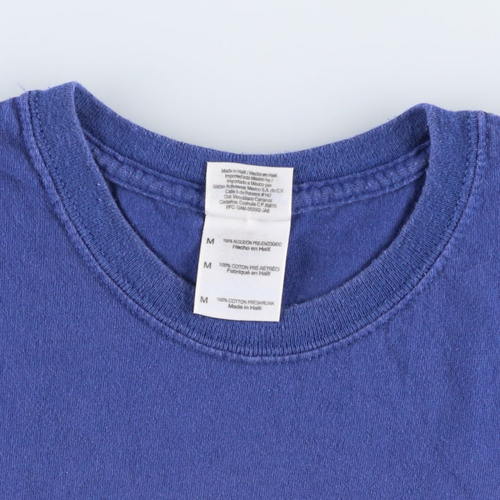 Gildan RUSH Band T-shirt, Men's M size cotton blue type Vintage Second Hand