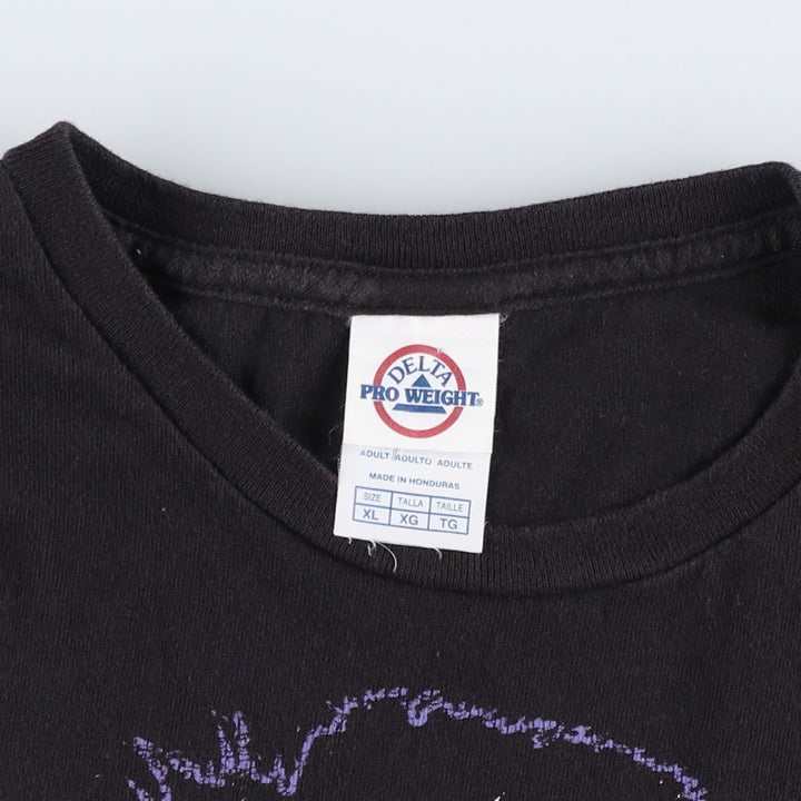 DELTA DAVID BOWIE Band T-shirt, Men's XL equivalent. cotton black type Vintage Second Hand