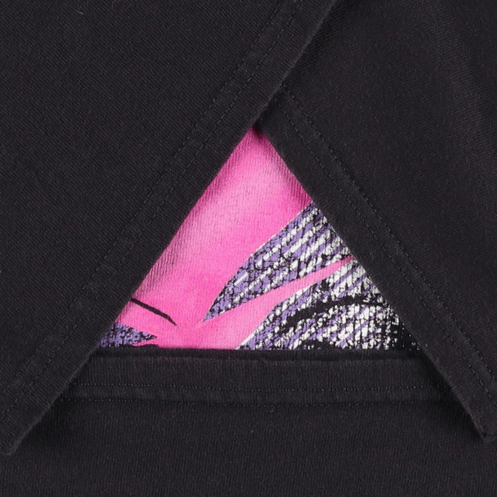 DELTA DAVID BOWIE Band T-shirt, Men's XL equivalent. cotton black type Vintage Second Hand