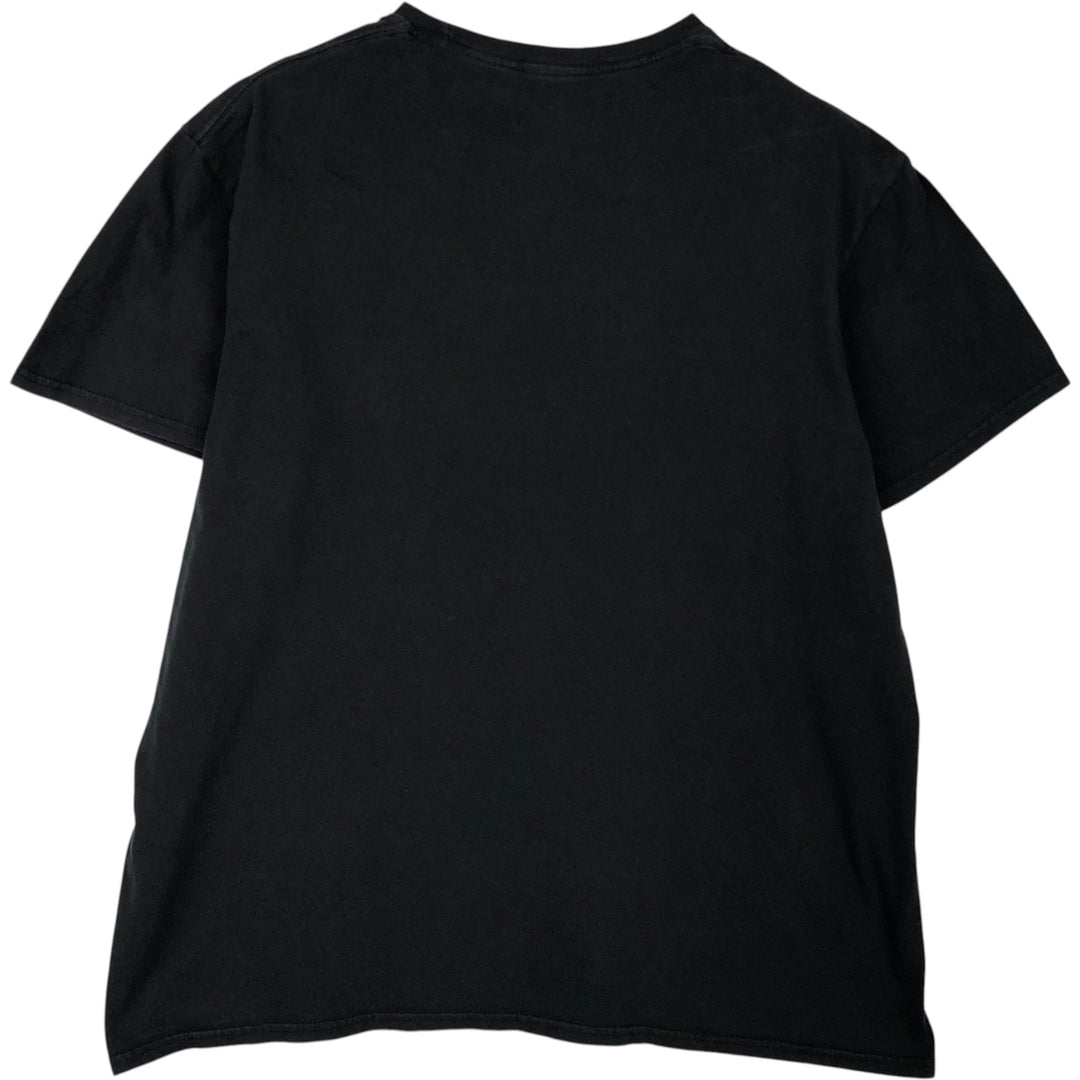 THE BEATLES Band T-shirt, Men's L size cotton black type Vintage Second Hand