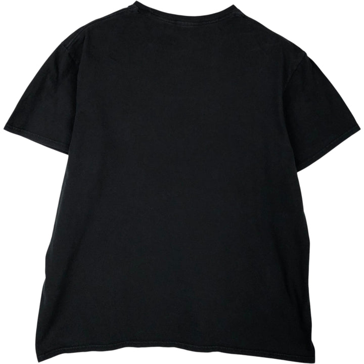 THE BEATLES Band T-shirt, Men's L size cotton black type Vintage Second Hand