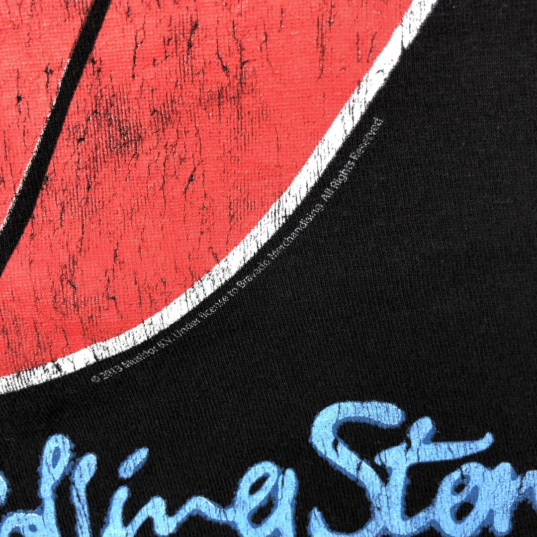 The Rolling Stones Band T-shirt, Men's M size cotton black type Vintage Second Hand
