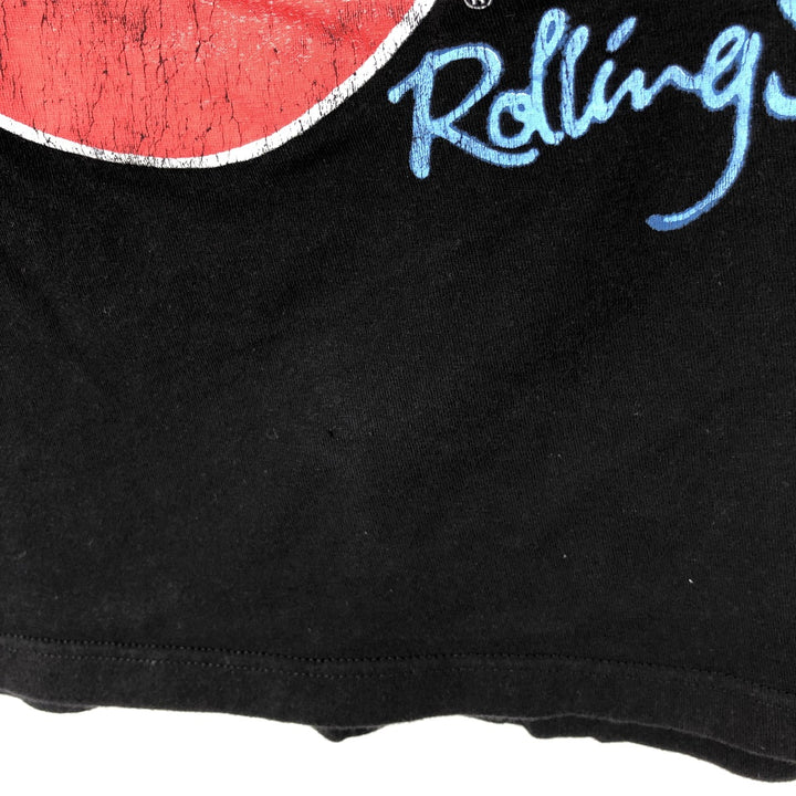 The Rolling Stones Band T-shirt, Men's M size cotton black type Vintage Second Hand