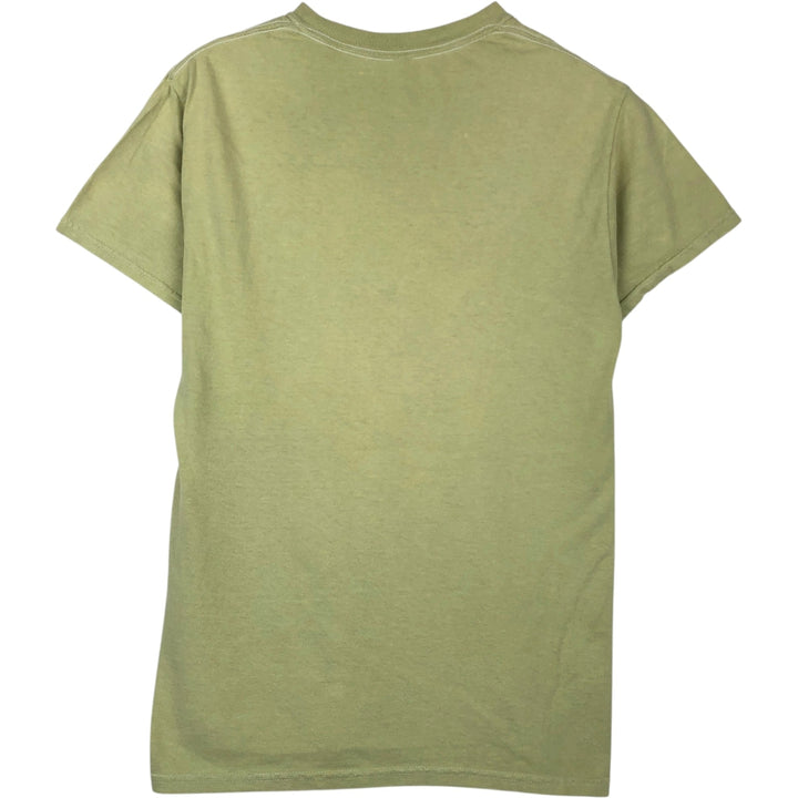 NIRVANA Nirvana Band T-shirt Band T Men's S size cotton green type yellow green Vintage Second Hand