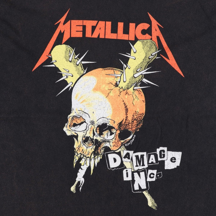 METALLICA Metallica Band T-shirt Band T Men's XL size cotton black type Vintage Second Hand