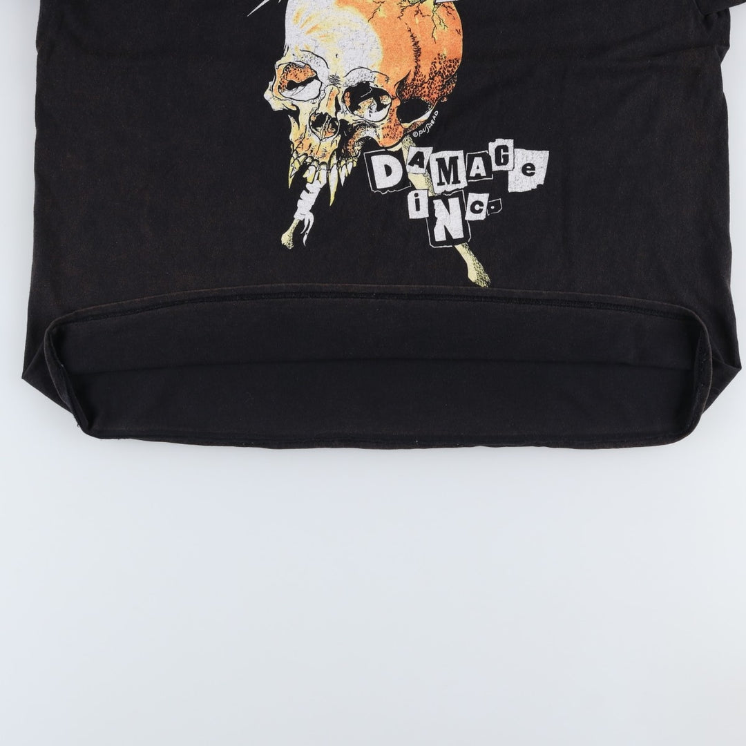 METALLICA Metallica Band T-shirt Band T Men's XL size cotton black type Vintage Second Hand