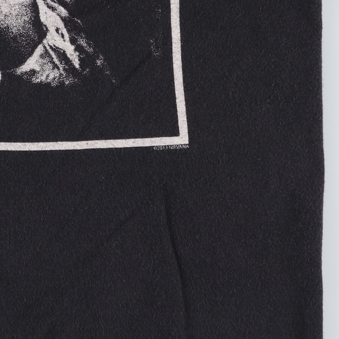 TULTEX NIRVANA Nirvana Band T-shirt, Band T, Men's Size L cotton black type Vintage Second Hand