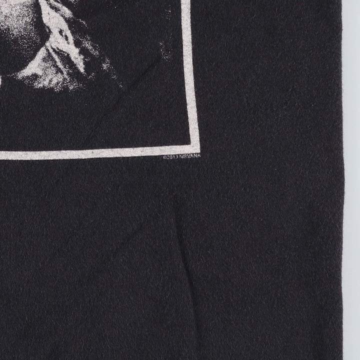 TULTEX NIRVANA Nirvana Band T-shirt, Band T, Men's Size L cotton black type Vintage Second Hand