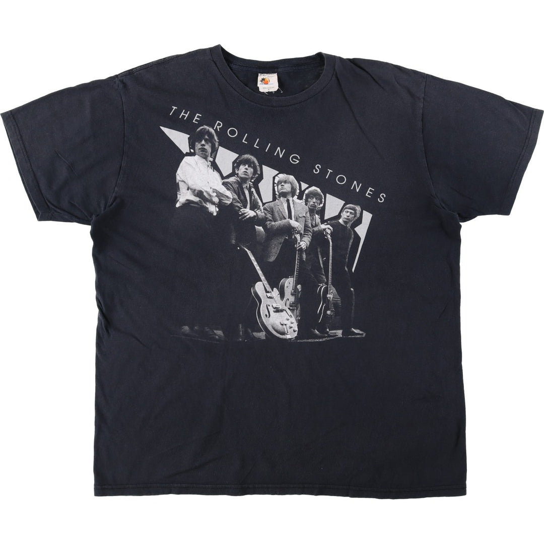 BAY ISLAND The Rolling Stones Band T-shirt (Men's XL equivalent) cotton black type Vintage Second Hand