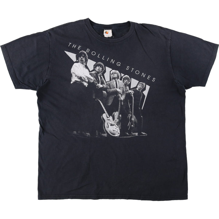 BAY ISLAND The Rolling Stones Band T-shirt (Men's XL equivalent) cotton black type Vintage Second Hand