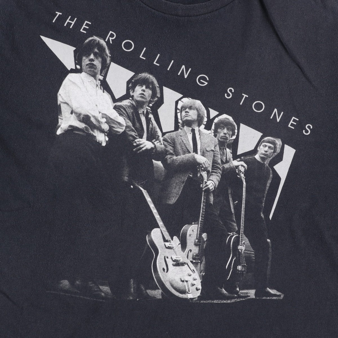BAY ISLAND The Rolling Stones Band T-shirt (Men's XL equivalent) cotton black type Vintage Second Hand