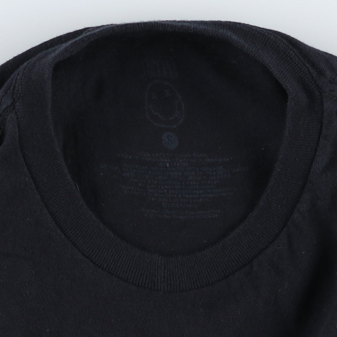 NIRVANA Nirvana Band T-shirt Band T Men's S size cotton black type Vintage Second Hand