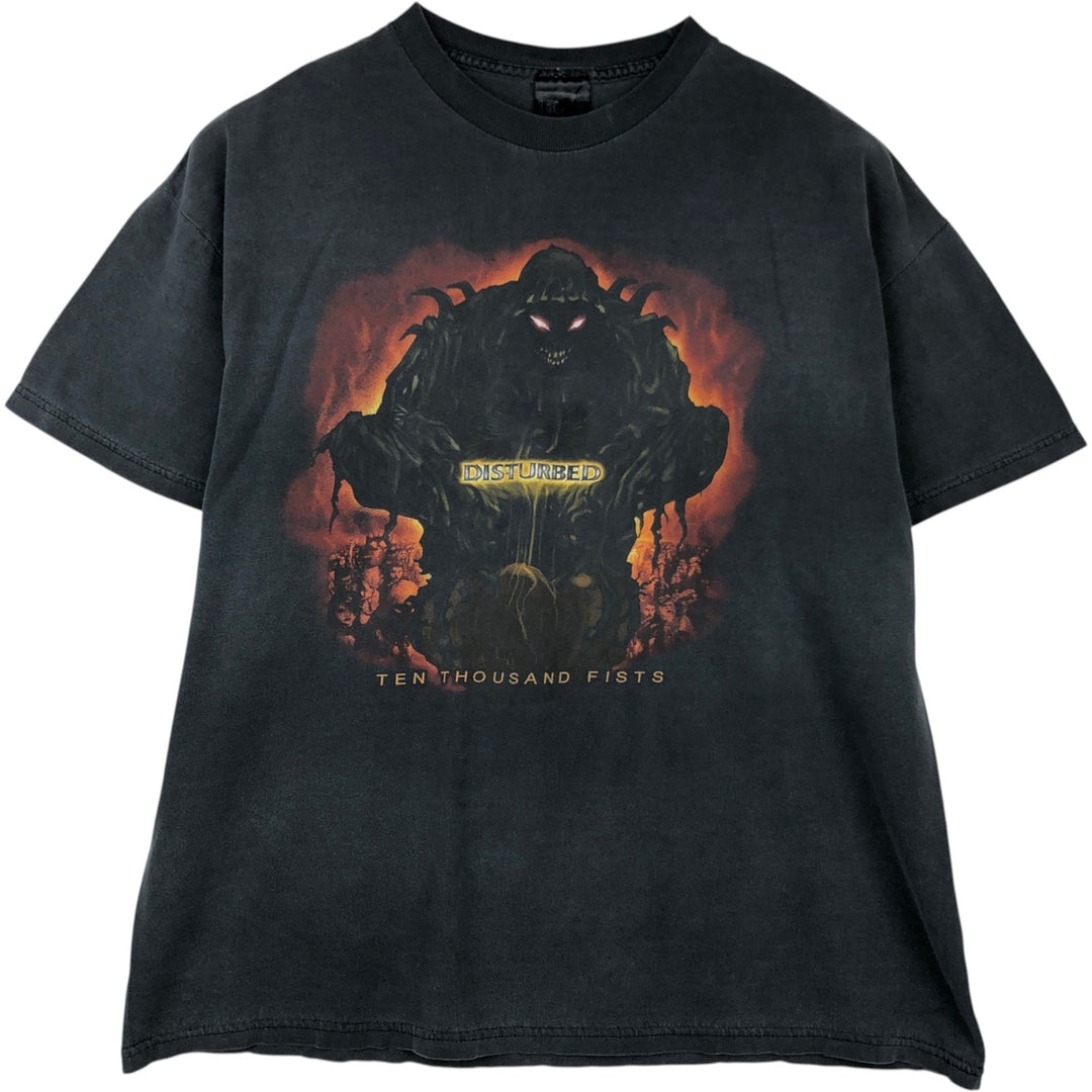 GANT DISTURBED Band T-shirt, Men's XL equivalent. unclear Charcoal Vintage Second Hand