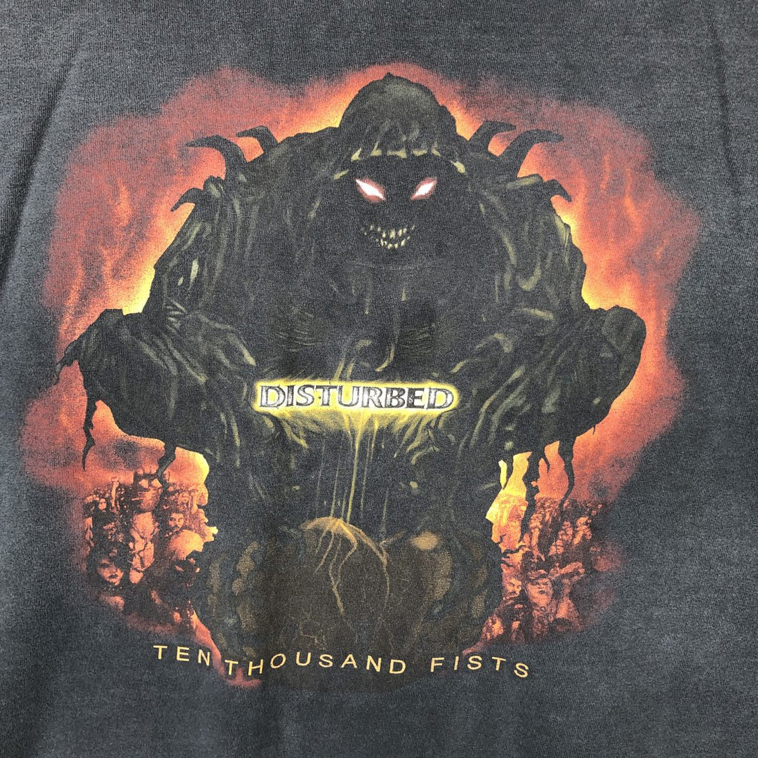 GANT DISTURBED Band T-shirt, Men's XL equivalent. unclear Charcoal Vintage Second Hand
