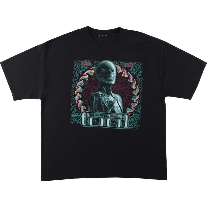 TOOL Skull Pattern Band T-Shirt (Men's XL equivalent) unclear black type Vintage Second Hand