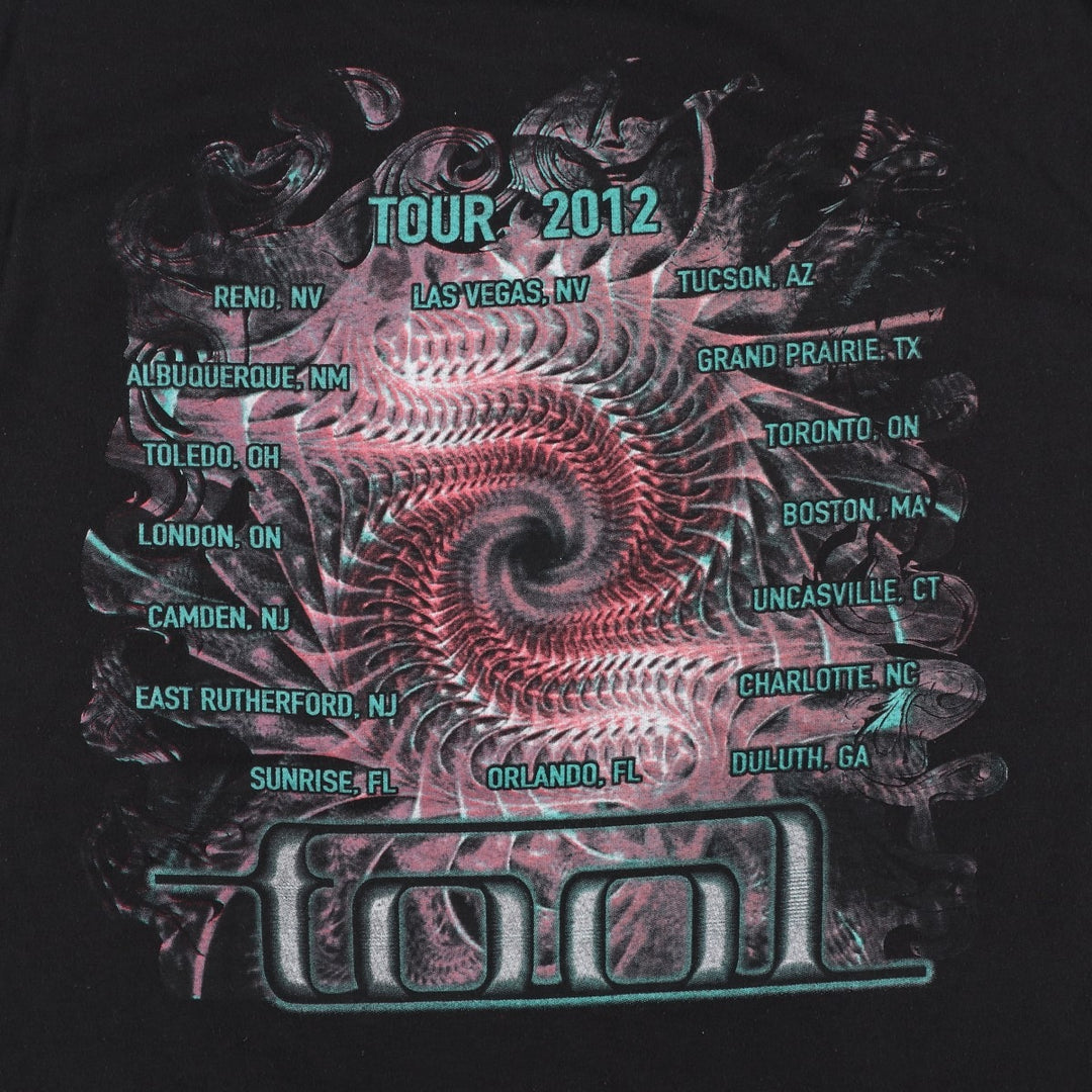 TOOL Skull Pattern Band T-Shirt (Men's XL equivalent) unclear black type Vintage Second Hand